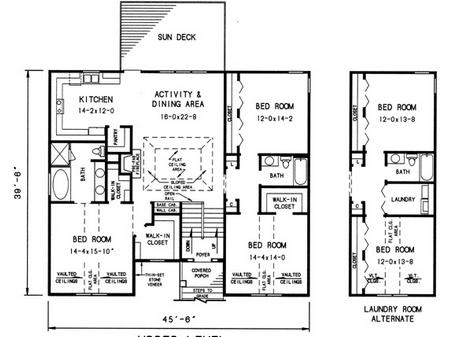 planos de casas de 2 pisos modernas con medidas